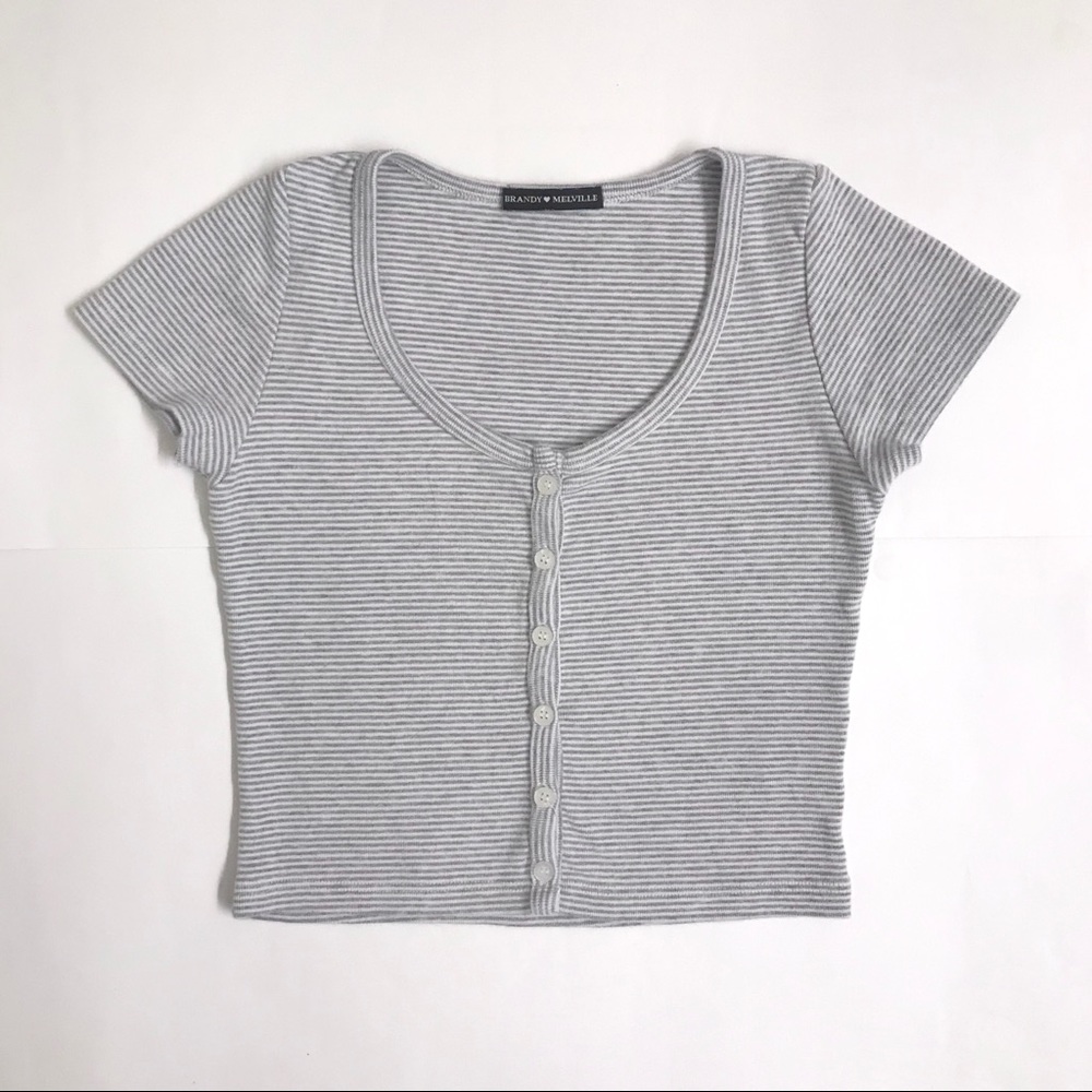 Brandy Melville Striped Zelly Top
